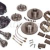 4 pot brake conversion inc hubs cv's & alloy 4 pots