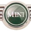 Late mini winged badge with green logo