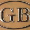 Badge gb chrome plastic badge and oval