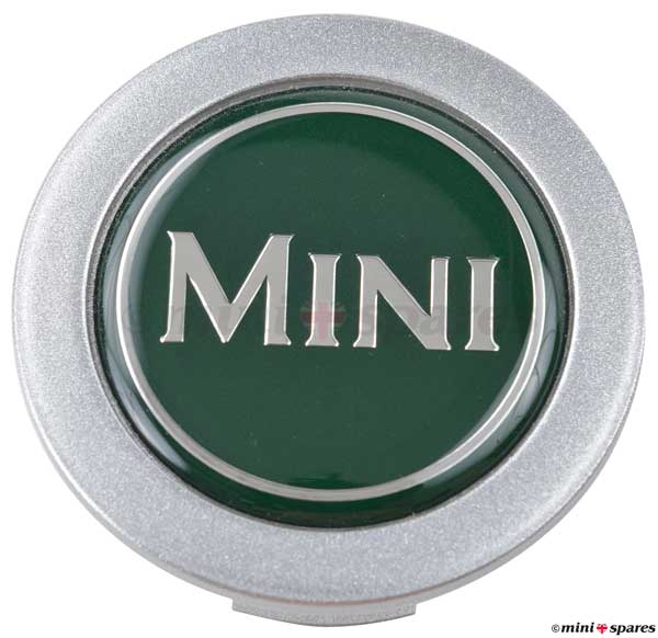 Wheel centre cap green mini for rover sportspac - DTC100680MNH