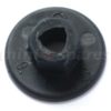 Plastic nut for fuel line protector and cat heatshield
