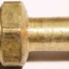 Fuel pump union straight 1/4" single only