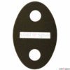 Oval door striker gasket