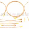Brake pipe kit front to rear split less servo 1980 on