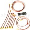 Brakepipe kit single line dry suspension less servo lhd