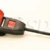 Red inertia front seat belt