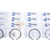 Piston ring set for 998 a plus std