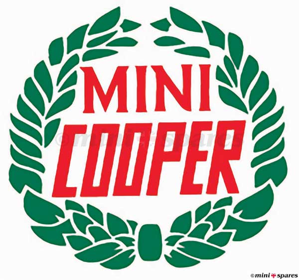Cooper laurel centre wheel cap sticker 50mm - STICKER21