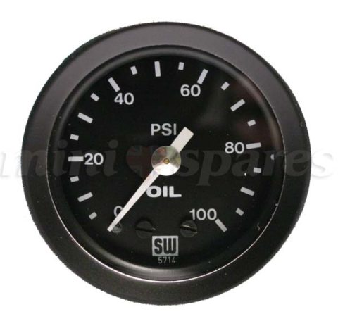 Oil pressure gauge 0-100 capillary type